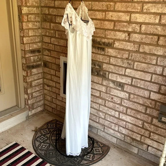 Nos Lucie Ann Beverly Hills S Light Blue1960s Gown Full Sweep